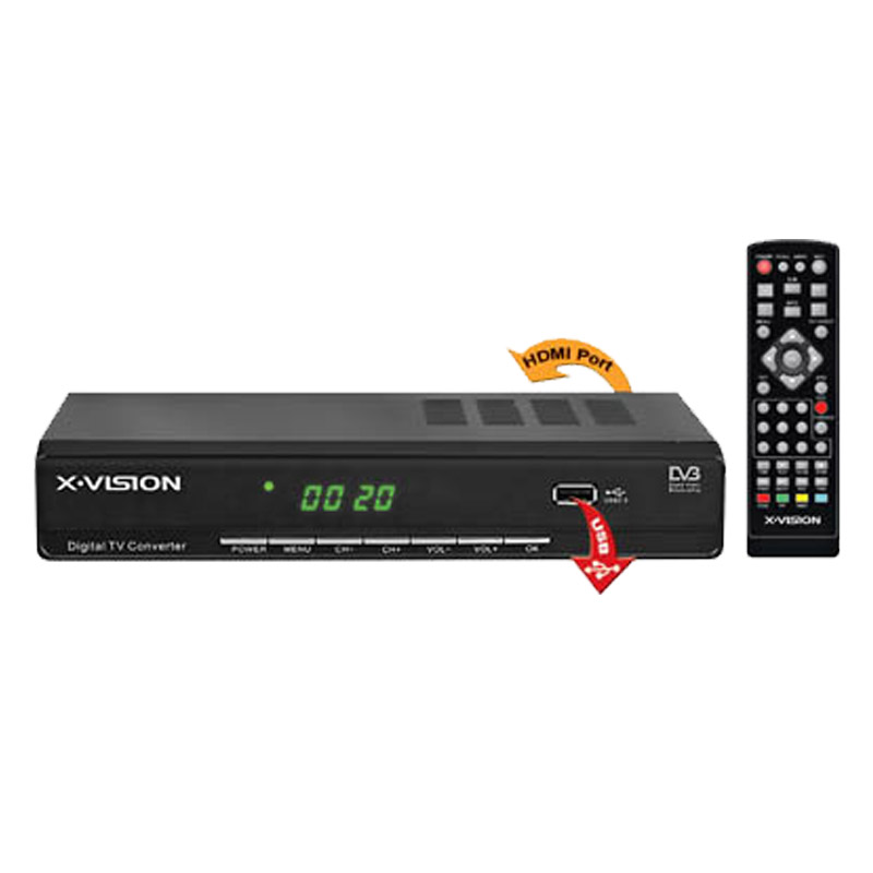 X.Vision XDVB-252 Digital TV Reciever گیرنده دیجیتال تلویزیون ایکس ویژن 252 set top box